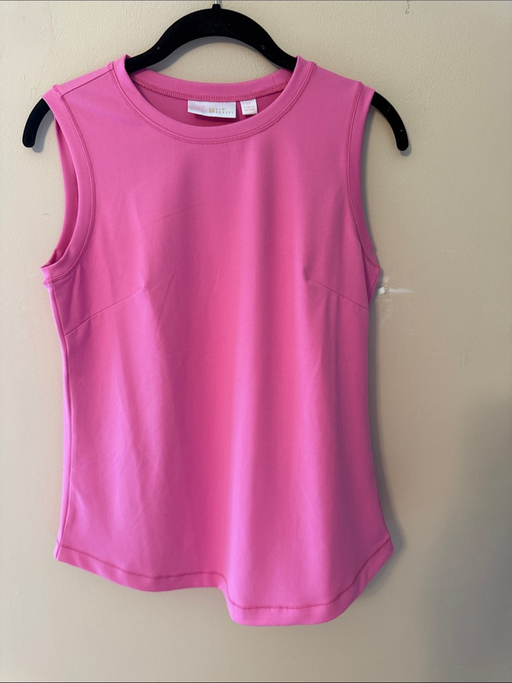 Belle by Kim Gravel Hot Pink Sleeveless Crewneck Tank